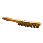 Wire brush coated brass